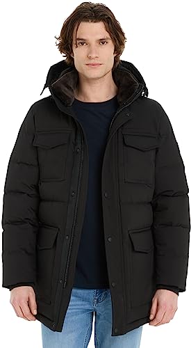 Tommy Hilfiger Herren Parka Utility Winter, Schwarz (Black), XL von Tommy Hilfiger