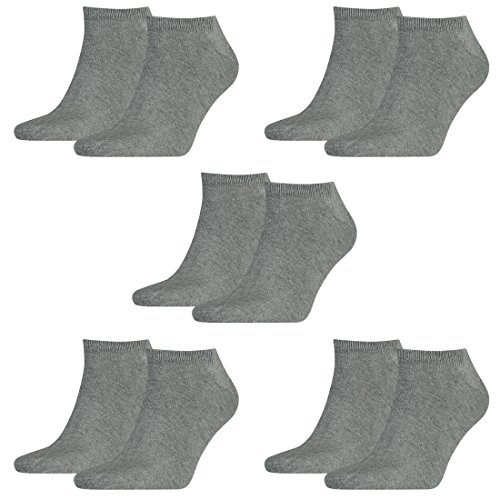 Tommy Hilfiger 10 Paar Sneaker Socken Gr. 39-49 Herren Business Socken, Farbe:758 - middle grey mélange, Socken & Strümpfe:39-42 von Tommy Hilfiger