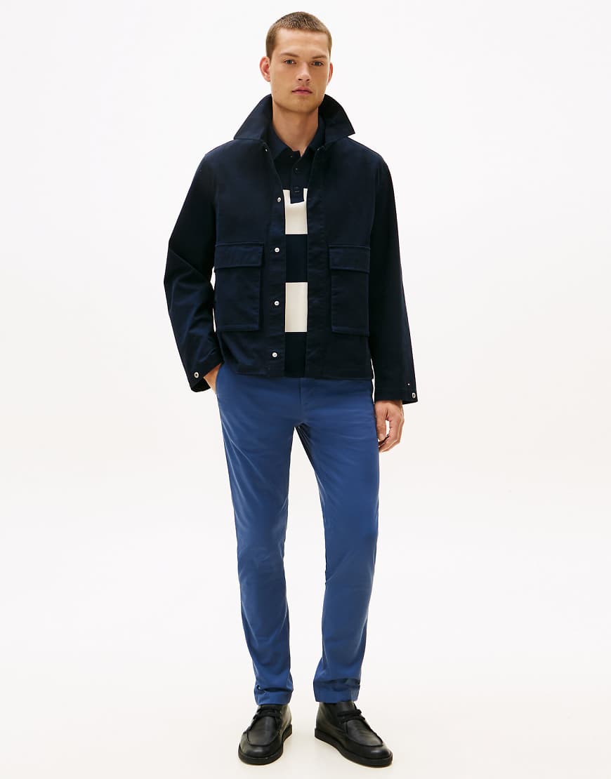 Tommy Hilfiger - 1985 Bleecker - Slim-Fit-Chinohose in Blau von Tommy Hilfiger