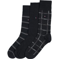 Tommy Hilfiger 3er Pack Socken mit verschiedenen Motiven von Tommy Hilfiger