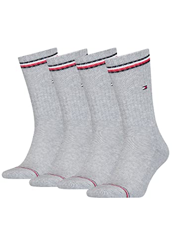 Tommy Hilfiger 4 Paar Herren ICONIC Socken Gr. 39-49 Tennis Socken, Farbe:085 - tommy original, Socken & Strümpfe:39-42 von Tommy Hilfiger