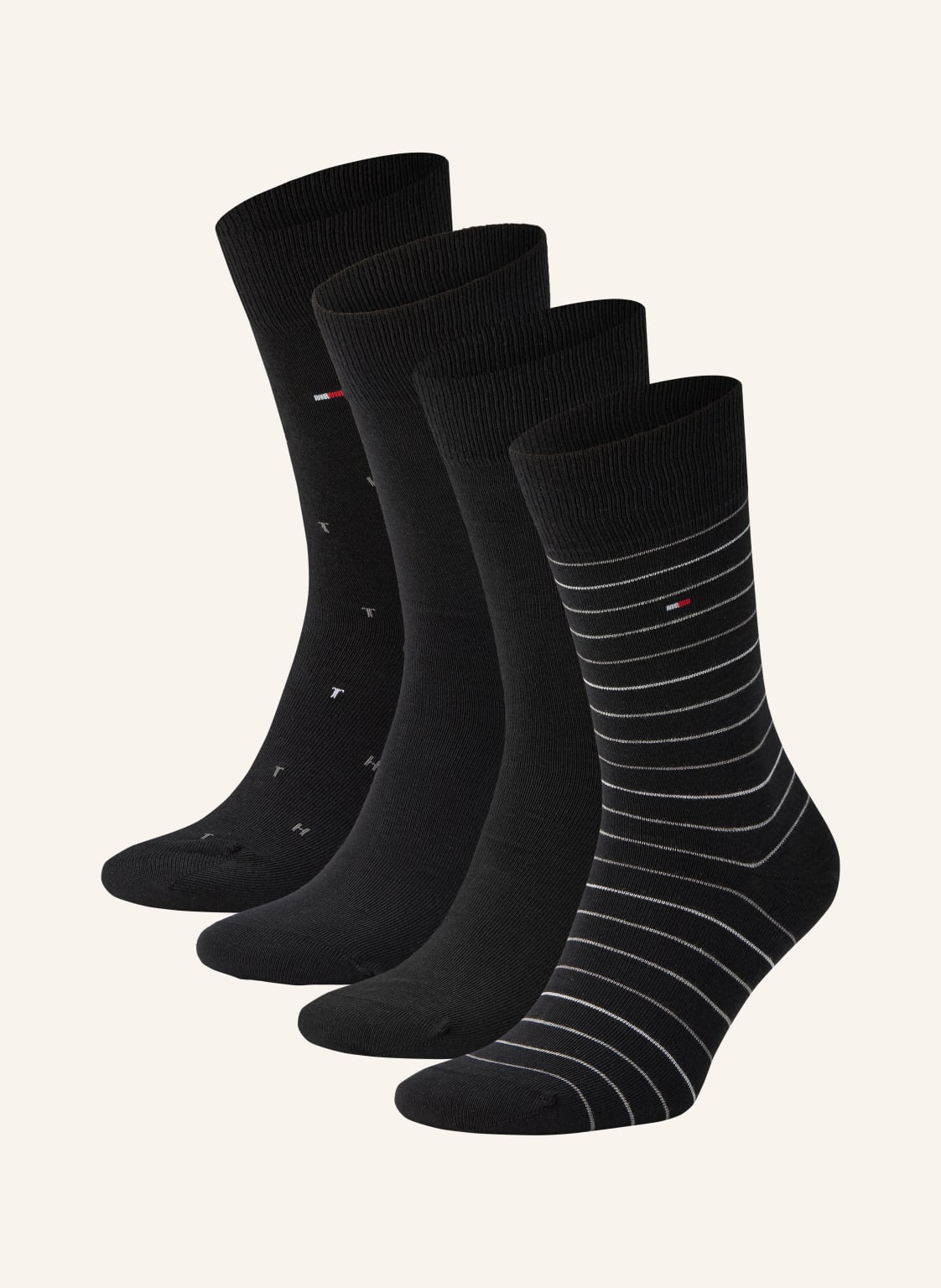 Tommy Hilfiger 4er-Pack Socken Mit Geschenkbox schwarz von Tommy Hilfiger