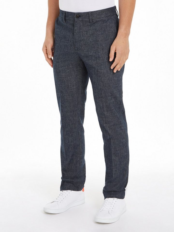 Tommy Hilfiger 5-Pocket-Hose DC DENTON BRUSHED MARL meliertes Design, mit Bügelfalten von Tommy Hilfiger