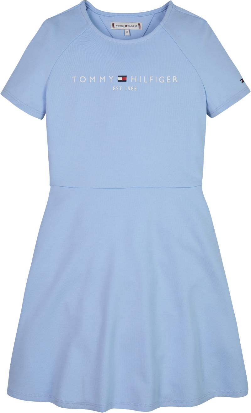 Tommy Hilfiger A-Linien-Kleid "PUNTO FIT & FLARE DRESS SS" Kinder bis 16 Jahre mit Logoschriftzug von Tommy Hilfiger