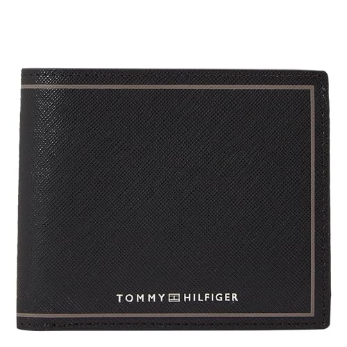 Tommy Hilfiger AM0AM11859-BDS Geldbörse für Herren, Schwarz, Schwarz , Talla única von Tommy Hilfiger