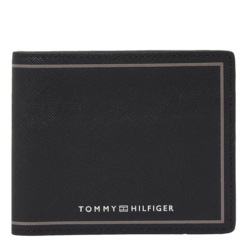 Tommy Hilfiger AM0AM11864-BDS Geldbörse für Herren, Schwarz, Schwarz , Talla única von Tommy Hilfiger