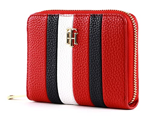 Tommy Hilfiger TH Essence Medium Zip Around Wallet Primary Red von Tommy Hilfiger