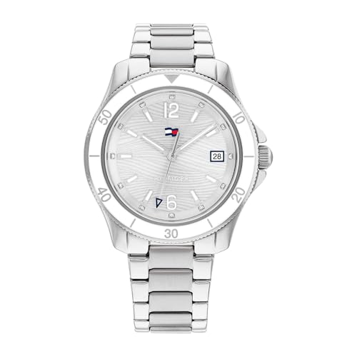 Tommy Hilfiger Analog Quarzuhr für Damen mit Silbernes Edelstahlarmband - 1782512 Tommy Hilfiger Analog Quarzuhr für Damen mit Silbernes Edelstahlarmband - 1782512 von Tommy Hilfiger