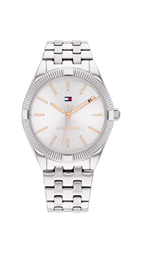 Tommy Hilfiger Analog Quarzuhr für Damen mit Silbernes Edelstahlarmband - 1782548 von Tommy Hilfiger