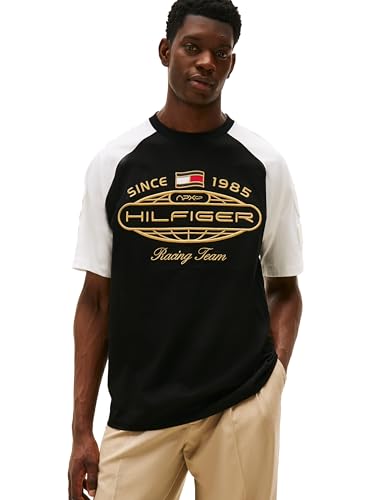 Tommy Hilfiger Apxgp Collection Herren-T-Shirt mit Raglanärmeln von Tommy Hilfiger