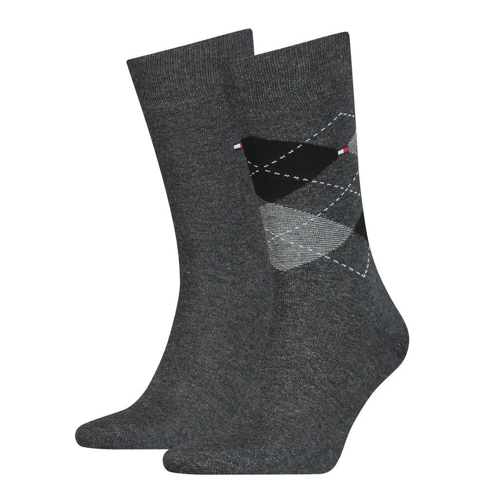 Tommy Hilfiger - Argyle-Socken grau von Tommy Hilfiger