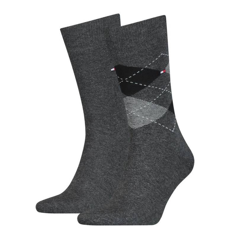 Tommy Hilfiger - Argyle-Socken grau von Tommy Hilfiger