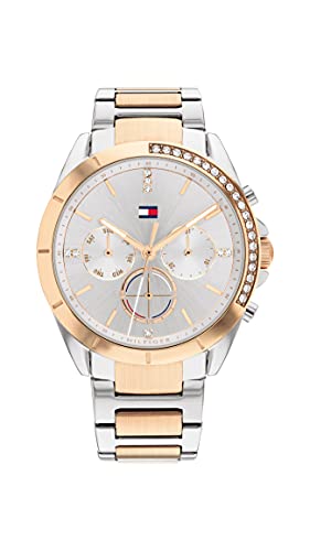 Tommy Hilfiger Multi Zifferblatt Quarz Uhr für Damen mit Zweifarbiges Edelstahlarmband - 1782387 von Tommy Hilfiger