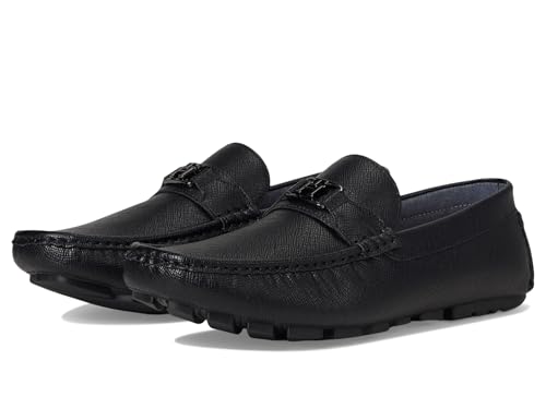 Tommy Hilfiger Attle Driving Style Loafer für Herren, Schwarze Saffiano-Textur, 44 EU von Tommy Hilfiger