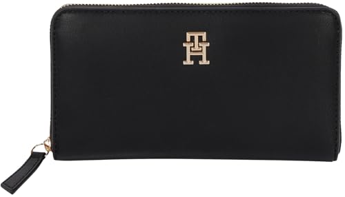 Tommy Hilfiger Damen Geldbörse Logotape mit Reißverschluss, Schwarz (Black), Einheitsgröße von Tommy Hilfiger