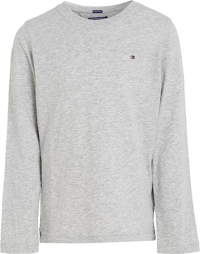 Tommy Hilfiger BOYS BASIC CN KNIT L/S Langarm Strickoberteile Jungen, Grau (Grey Heather), 80 von Tommy Hilfiger
