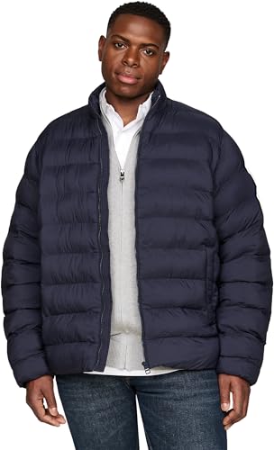 Tommy Hilfiger Herren Steppjacke Stand Collar ohne Kapuze, Blau (Desert Sky), XXL von Tommy Hilfiger