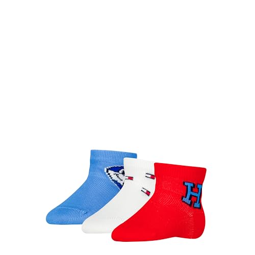 Tommy Hilfiger Baby Classic Socken, Blau/Rot/Weiß, 15/18 (3er Pack) von Tommy Hilfiger