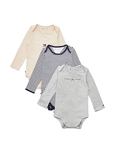 Tommy Hilfiger Baby Langarmbody Baby Body 3er Pack Giftpack Mehrfarbig 68 von Tommy Hilfiger