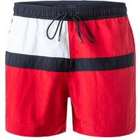 Tommy Hilfiger Herren Badeshorts rot Mikrofaser Gemustert von Tommy Hilfiger