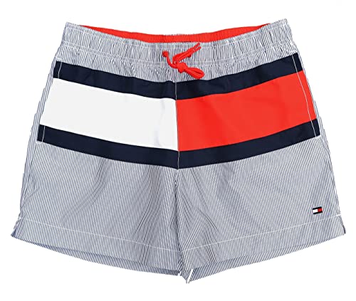 Tommy Hilfiger Badeshort Swim Short Flag Stripe Trunk gestreift Größe M von Tommy Hilfiger