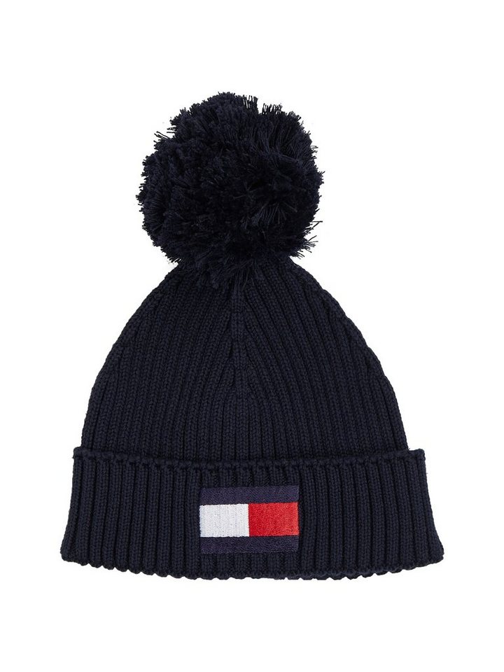 Tommy Hilfiger Beanie BIG FLAG POM POM BEANIE Kinder Kids Junior MiniMe von Tommy Hilfiger