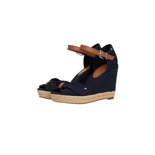 Tommy Hilfiger Basic Open Toe High Wedge Space Blue von Tommy Hilfiger