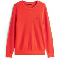 Tommy Hilfiger Baumwoll-Pullover mit Reiskornstruktur und kleiner Logo-Stickerei in S von Tommy Hilfiger