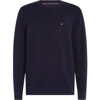 Tommy Hilfiger Baumwoll-Pullover mit Reiskornstruktur und kleiner Logo-Stickerei in XL Tommy Hilfiger Baumwoll-Pullover mit Reiskornstruktur und kleiner Logo-Stickerei in XL von Tommy Hilfiger