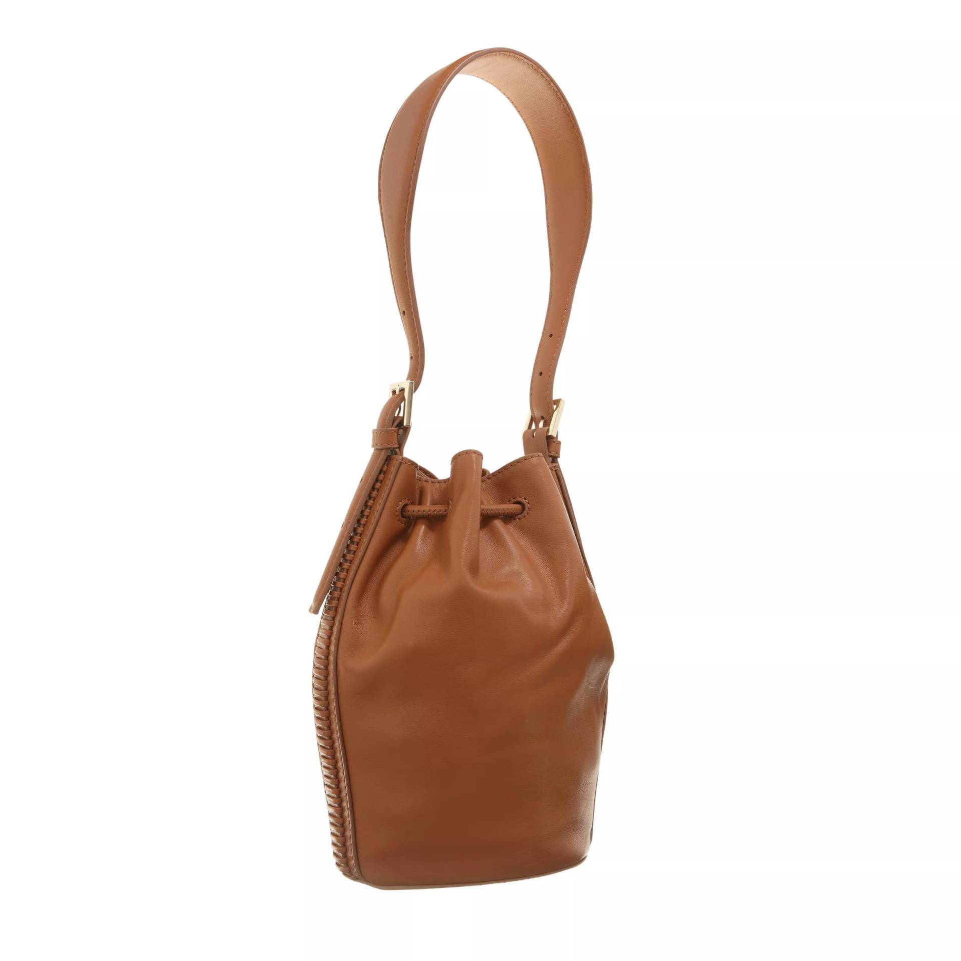 Tommy Hilfiger Beuteltasche - Crest Leather Bucket - Gr. unisize - in Braun - für Damen von Tommy Hilfiger