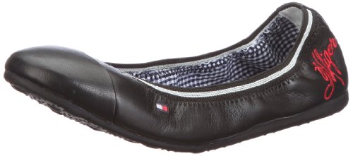 Tommy Hilfiger Blair 4B FG56813655, Mädchen Ballerinas, Schwarz (Black 990), EU 32 von Tommy Hilfiger