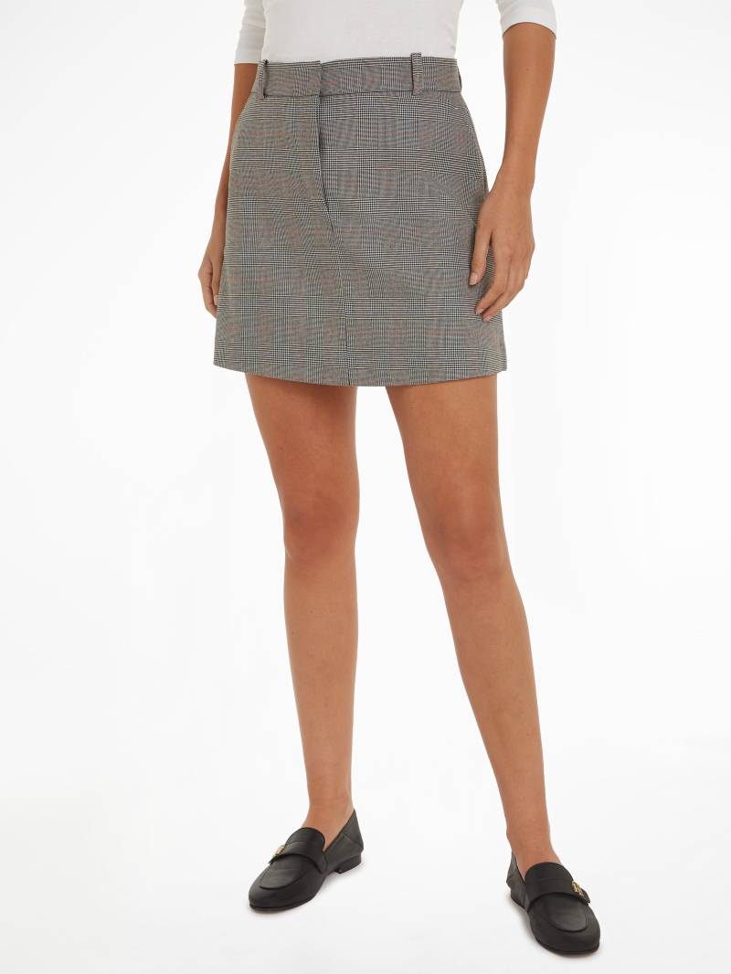 Tommy Hilfiger Bleistiftrock "POW CHECK SHORT SKIRT" Global Serie TH WOMEN, Webrock im Karodessin von Tommy Hilfiger
