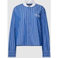 Tommy Hilfiger Bluse mit Streifenmuster Modell 'BASEBALL' in Blau, Größe 34 von Tommy Hilfiger