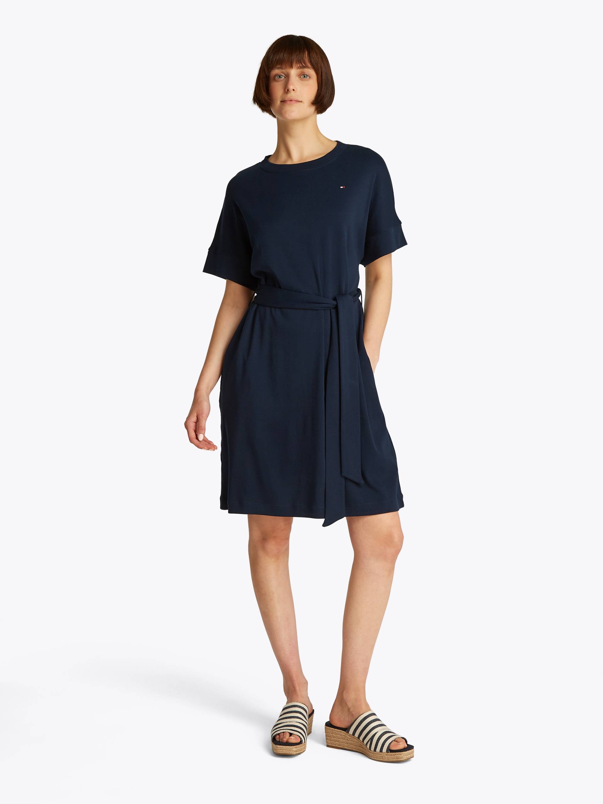 Tommy Hilfiger Blusenkleid "MODERN CODY DRESS" mit Logostickerei von Tommy Hilfiger