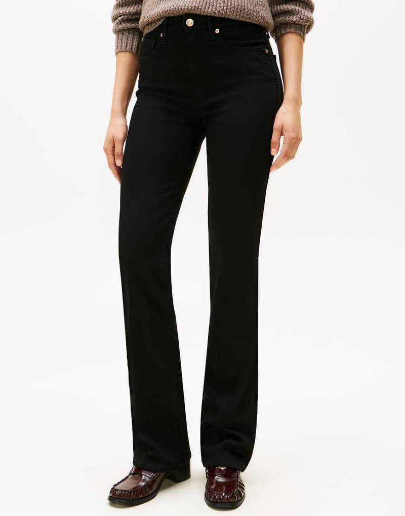 Tommy Hilfiger - Bootcut-Jeans in Schwarz mit mittelhohem Bund-Blau von Tommy Hilfiger