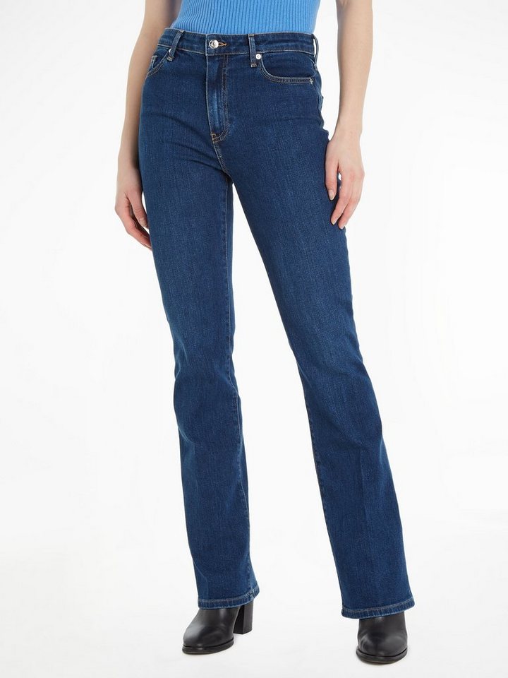 Tommy Hilfiger Bootcut-Jeans mit Bügelfalten von Tommy Hilfiger