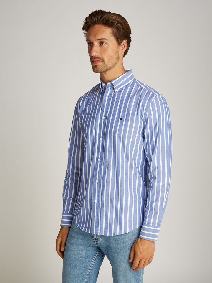 Tommy Hilfiger Businesshemd FLEX POPLIN NAUTICAL STP SHIRT von Tommy Hilfiger