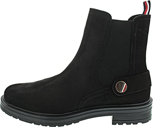 Tommy Hilfiger CCoin Flat Boot Chelsea Boot Schwarz (39) von Tommy Hilfiger