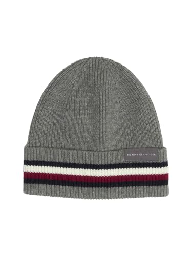 Tommy Hilfiger Corporate Beanie Grey Melange von Tommy Hilfiger