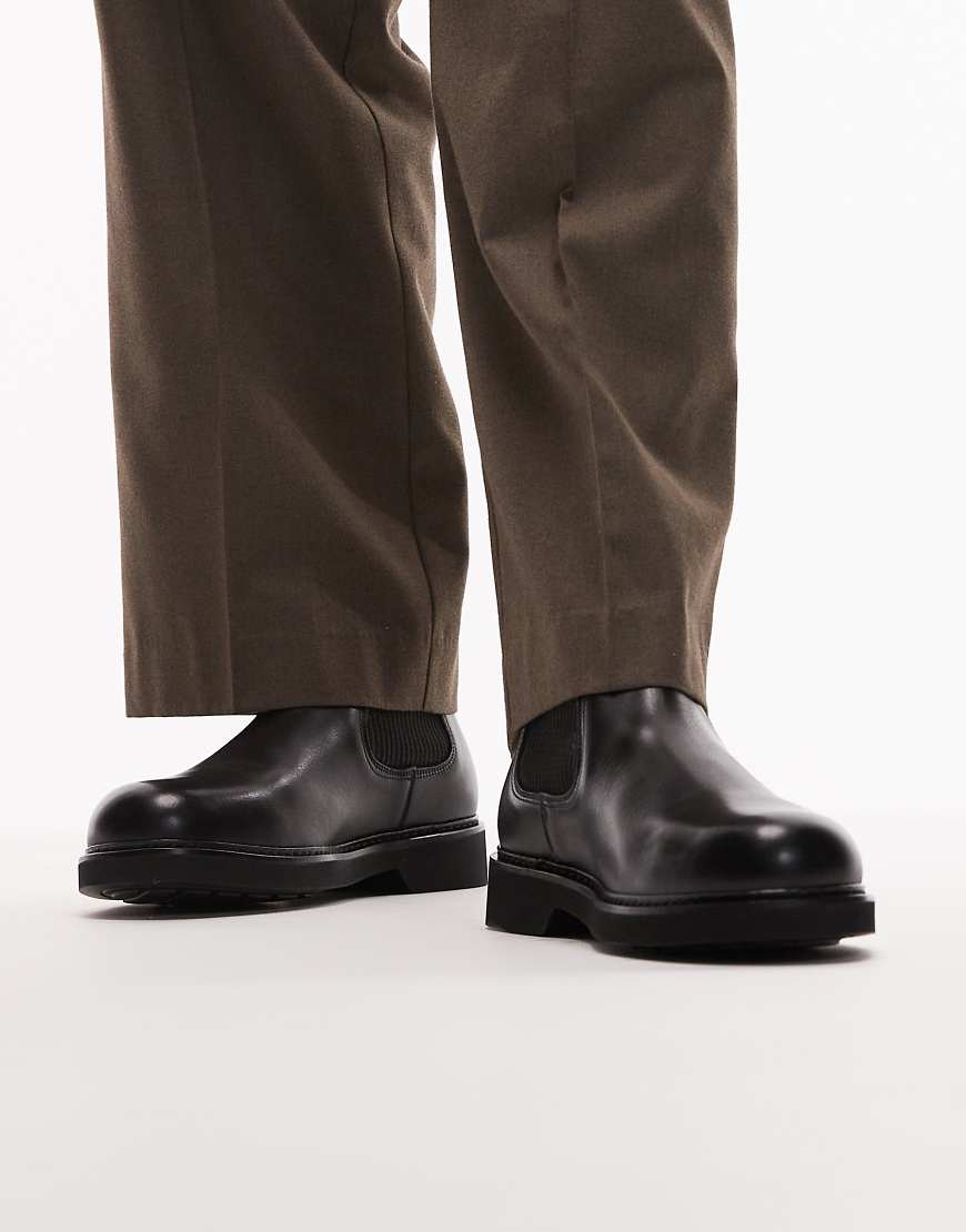 Tommy Hilfiger - Chelsea-Stiefel in Schwarz mit niedrigem Schaft von Tommy Hilfiger