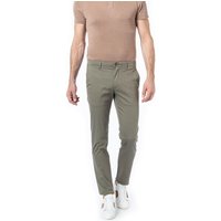 Tommy Hilfiger Herren Chino grün Baumwolle gemustert Slim Fit von Tommy Hilfiger