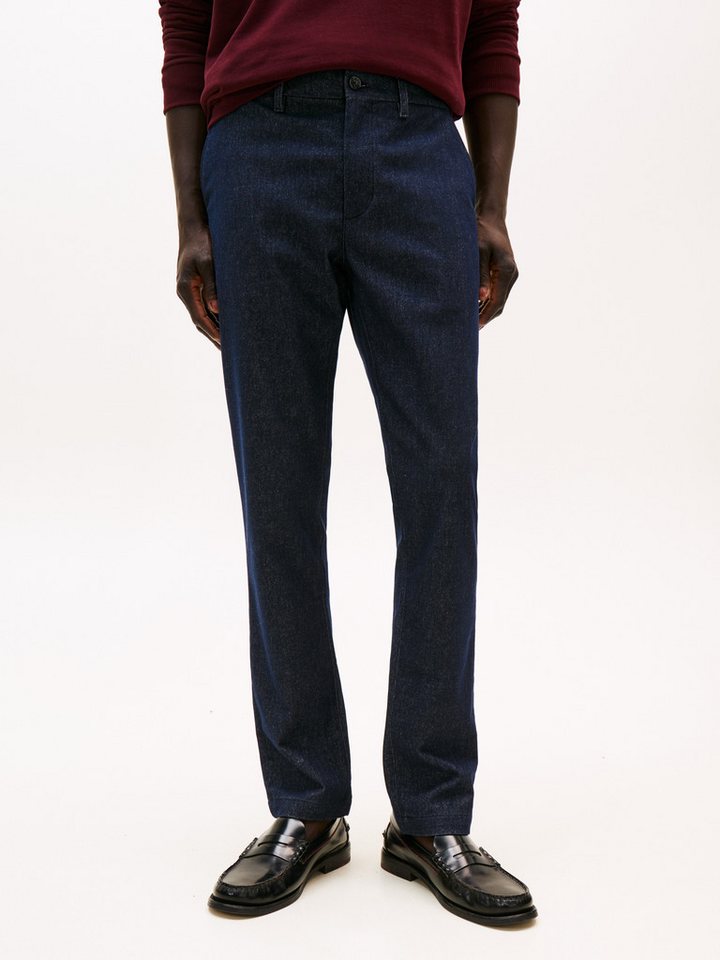 Tommy Hilfiger Chinohose BLEECKER BRUSHED MARL Slim Fit, gebürstete Melangeoptik von Tommy Hilfiger