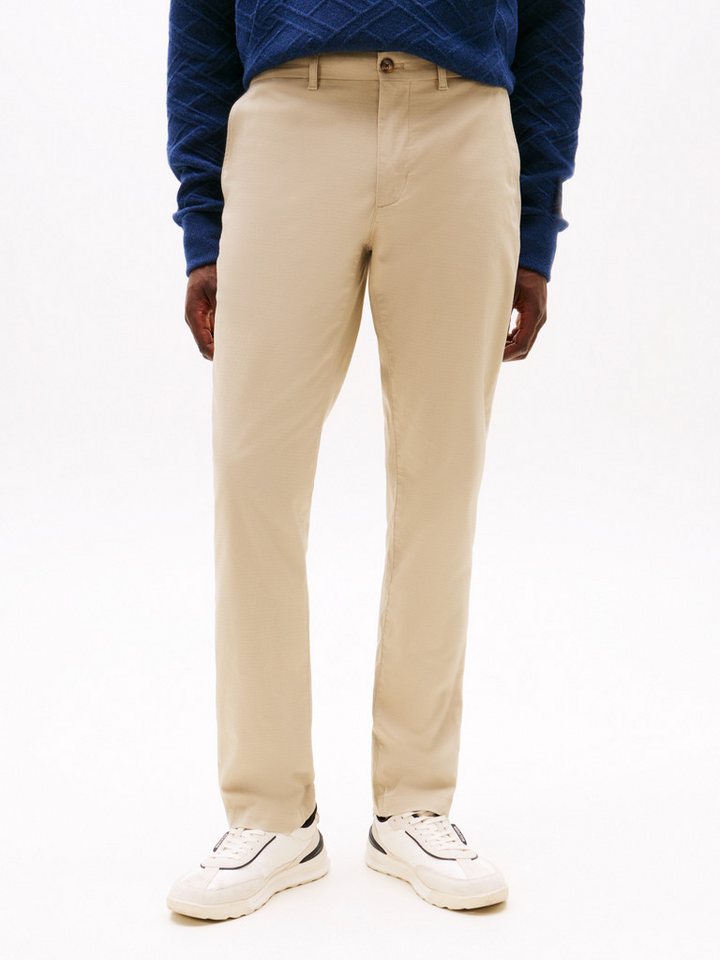 Tommy Hilfiger Chinohose DENTON PRINTED STRU Straight Leg Fit, Baumwollstretch mit Struktur von Tommy Hilfiger
