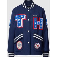 Tommy Hilfiger College-Jacke mit Label- und Motiv-Patches Modell 'COLLEGIATE' in Marine, Größe M von Tommy Hilfiger