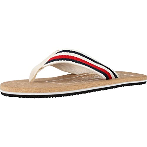 Tommy Hilfiger CORK BEACH SANDAL Weiß 43 von Tommy Hilfiger