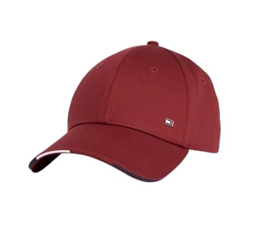 Tommy Hilfiger Corporate Cotton Baseball Cap, Bordeaux-Rot von Tommy Hilfiger