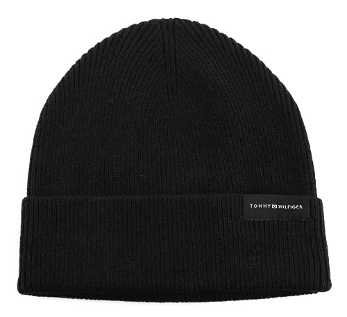 Tommy Hilfiger Corporate Uptown Wool Beanie Black von Tommy Hilfiger