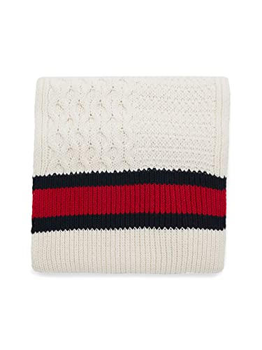 Tommy Hilfiger Cotton-Cashmere Scarf Ecru One Size von Tommy Hilfiger