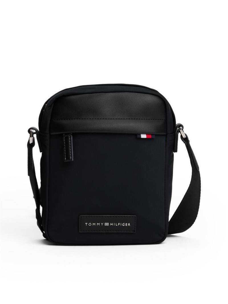 Tommy Hilfiger - Crossbody-Reportertasche mit Logo-Patch schwarz - Gr. - OS von Tommy Hilfiger