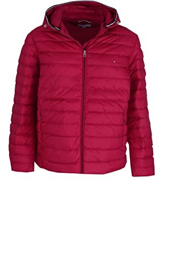 Tommy Hilfiger Curve Langarm Steppjacke Reißverschluss Kapuze hibiskus Größe 48 von Tommy Hilfiger